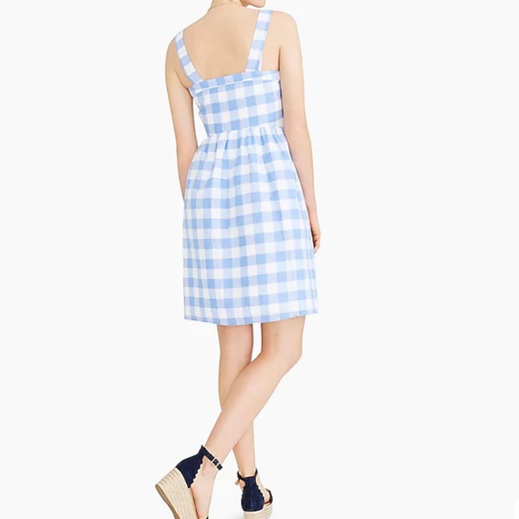 💎 NWT Host Pick Button Front Plaid Blue Dress 💎 - Picture 3 of 6